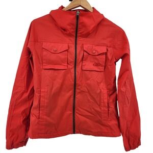 Nike 6.0 Lightweight Jacket Women's Small Full Zip Cargo Pockets Red Gorpcore